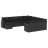  12 részes fekete polyrattan kerti ülőgarnitúra párnákkal