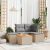 Patio Sofa Set 5-személyes Keverék bézs és világos szürke