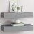 2 db szürke MDF falra szerelhető fiókos polc 60 x 23,5 x 10 cm