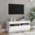 Magasfényű fehér TV-szekrény LED-lámpákkal 100 x 35 x 40 cm