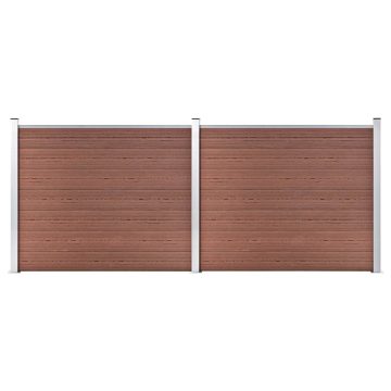 Barna WPC kerítéspanelszett 353 x 146 cm