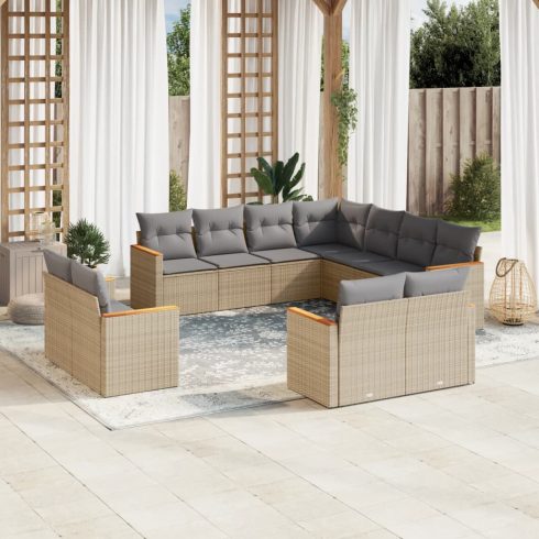 Patio Sofa Set 11-személyes Beige and Grey