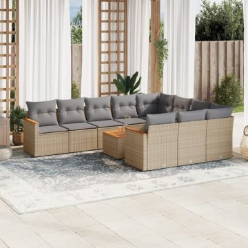 Patio Sofa Set 10-személyes Vegyes bézs