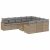 Patio Sofa Set 10-személyes Vegyes bézs