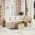 Patio Sofa Set 6-személyes Beige and Cream