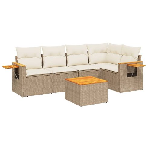 Patio Sofa Set 6-személyes Beige and Cream