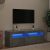 Betonszürke TV-szekrény LED-világítással 120 x 35 x 40 cm
