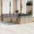 Patio Sofa Set 11-személyes Keverék bézs és világos szürke