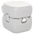 Szürke-fehér HDPE hordozható kemping WC 22+12 L