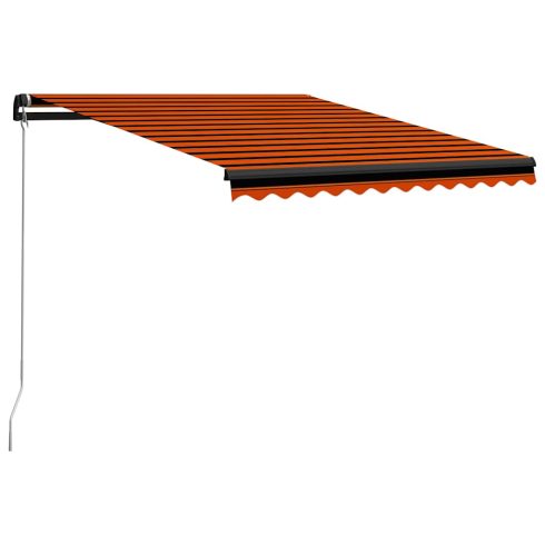 Kézi napellenző napelemes LED-del 3,5 x 2,5 m