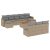 Patio Sofa Set 10-személyes Vegyes bézs