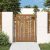 Corten acél, bambusz mintás kerti kapu 100x125 cm
