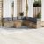 Patio Sofa Set 9-személyes Keverék bézs és világos szürke