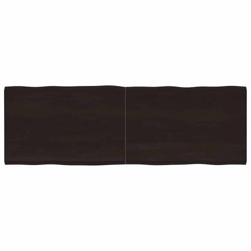 Sötétbarna kezelt tömör asztallap 180x60x(2-4) cm