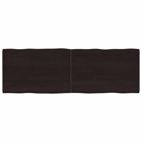 Sötétbarna kezelt tömör asztallap 180x60x(2-4) cm