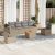 Patio Sofa Set 7-személyes Keverék bézs és világos szürke