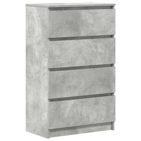 Betonszürke szerelt fa tálalószekrény 60 x 35 x 98,5 cm