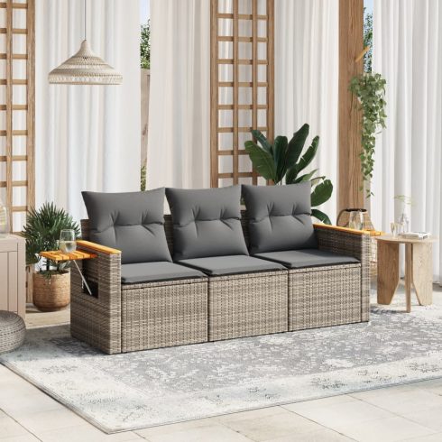 Patio Sofa Set 3-személyes Grey