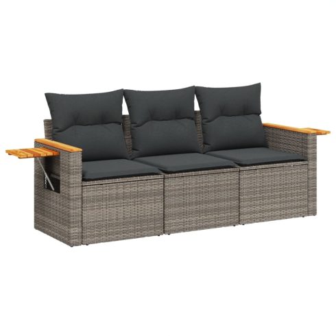 Patio Sofa Set 3-személyes Grey