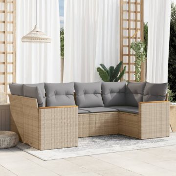 Patio Sofa Set 6-személyes Vegyes bézs