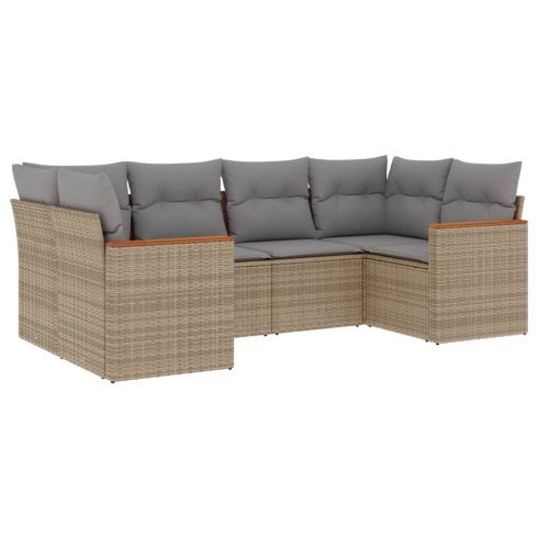 Patio Sofa Set 6-személyes Vegyes bézs