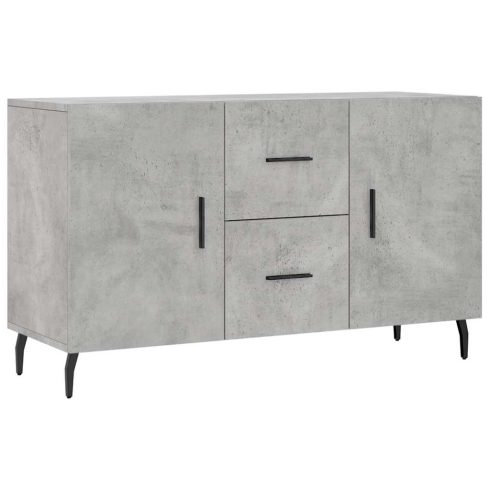 Betonszürke szerelt fa tálalószekrény 100 x 36 x 60 cm