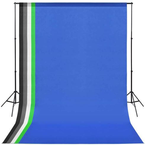 Fotóstúdió-felszerelés softbox lámpákkal és hátterekkel