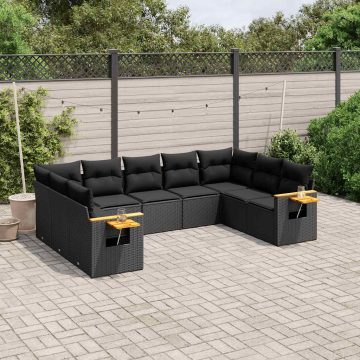 Patio Sofa Set 9-személyes Black
