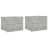   2 db betonszürke szerelt fa éjjeliszekrény 40 x 30 x 30 cm