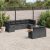 Patio Sofa Set 9-személyes Black