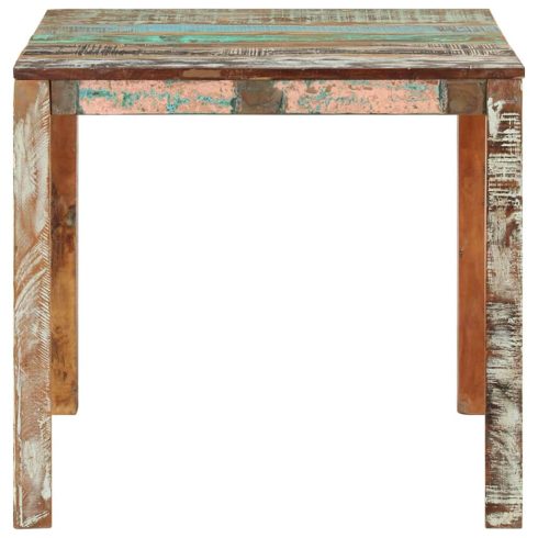 Tömör újrahasznosított fa étkezőasztal 82 x 80 x 76 cm