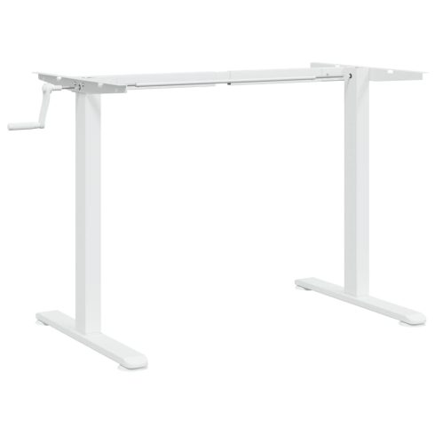 Fehér acél álló asztalváz (94-135) x 60 x (70-114) cm