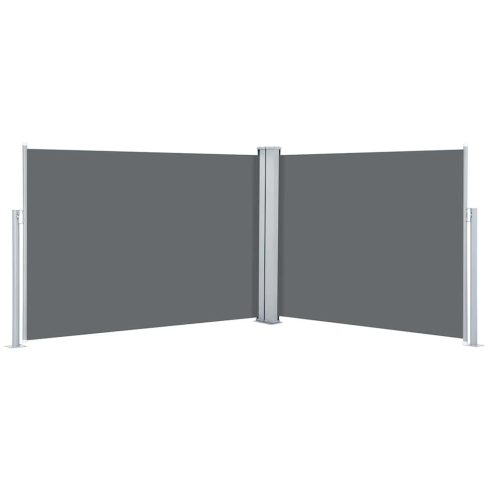 Antracitszürke behúzható oldalsó napellenző 100 x 1000 cm