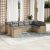 Patio Sofa Set 9-személyes Vegyes bézs