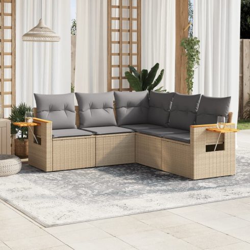 Patio Sofa Set 5-személyes Beige and Grey