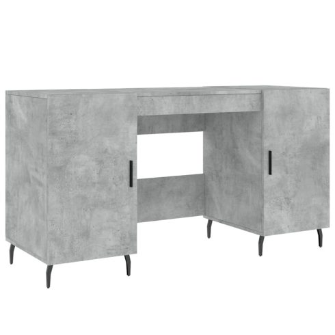 Betonszürke szerelt fa íróasztal 140 x 50 x 75 cm