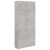 Betonszürke szerelt fa könyvszekrény 82,5 x 30,5 x 185,5 cm