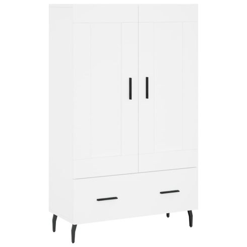 Fehér szerelt fa magasszekrény 69,5 x 31 x 115 cm