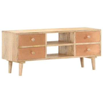 Tömör mangófa TV-szekrény 110 x 30 x 45 cm