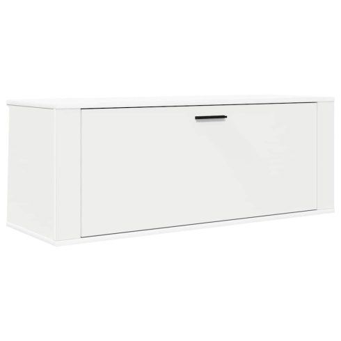 Fehér szerelt fa fali cipőszekrény 100 x 35 x 38 cm