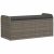 Szürke polyrattan tárolópad párnával 115 x 51 x 52 cm