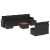Patio Sofa Set 10-személyes Black