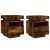 2 db sonoma tölgy éjjeliszekrény LED-fényekkel 40x39x48,5 cm