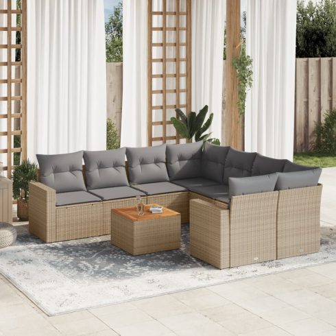 Patio Sofa Set Keverék bézs és világos szürke