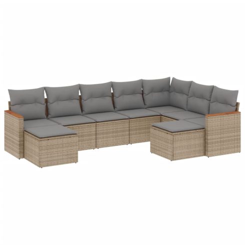 Patio Sofa Set 9-személyes Vegyes bézs