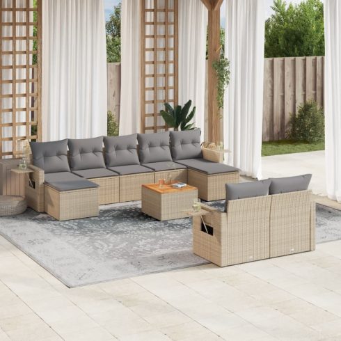 Patio Sofa Set 9-személyes Mix Beige