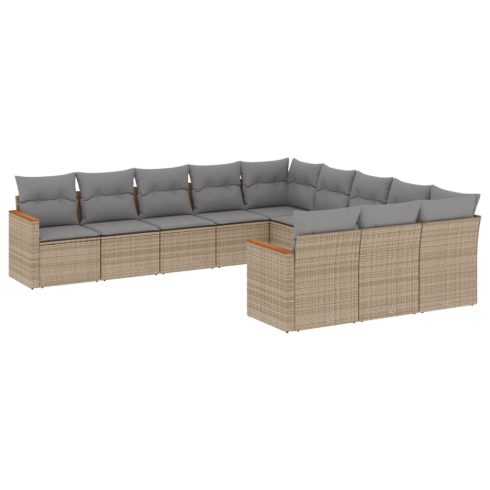 Patio Sofa Set 11-személyes Beige and Grey
