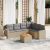 Patio Sofa Set 6-személyes Bézs és szürke keverék