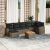 Patio Sofa Set 7-személyes Grey and Dark Grey