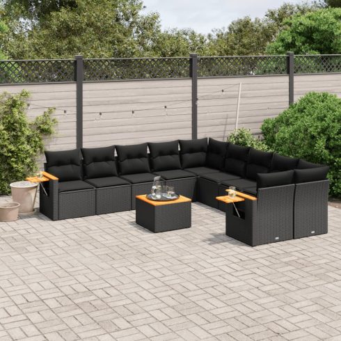 Patio Sofa Set 10-személyes Black